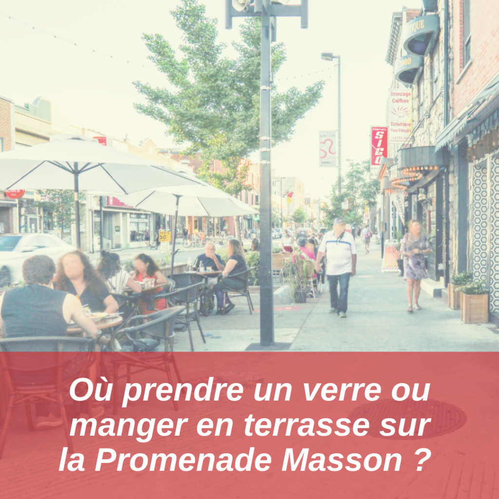 Où prendre un verre ou manger en terrasse sur la Promenade Masson ?