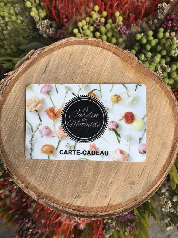 Carte cadeau Le jardin de Mathilde