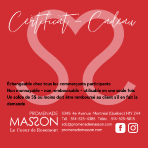 Certificats-cadeaux